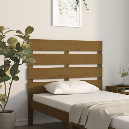 Kopfteil aus massivem honigbraunem Kiefernholz, 100 x 3 x 80 cm von , Kopf- und Fußteile - Ref: Foro24-821335, Preis: 51,55 €...