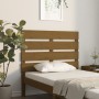 Cabecero madera maciza de pino marrón miel 100x3x80 cm de , Cabeceros y pies de cama - Ref: Foro24-821335, Precio: 51,55 €