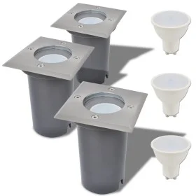 Square outdoor ground lights, 3 units by vidaXL, Outdoor lighting - Ref: Foro24-42413, Price: 42,79 €, Discount: %