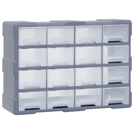 Organizador multicajones con 16 cajones medianos 52x16x37 cm de , Cajas de herramientas - Ref: Foro24-149602, Precio: 46,62 €...