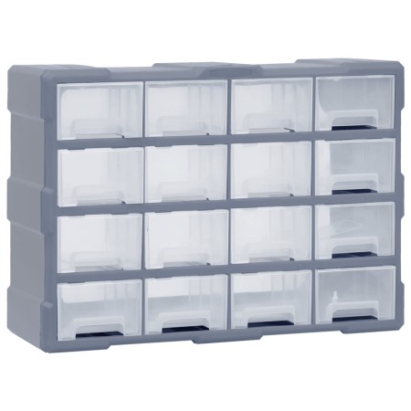 Organizador multicajones con 16 cajones medianos 52x16x37 cm