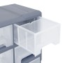 Organizador multicajones con 16 cajones medianos 52x16x37 cm