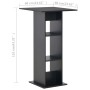 Schwarzer Stehtisch 60x60x110 cm von , Küchen- und Esstische - Ref: Foro24-280206, Preis: 85,18 €, Rabatt: %