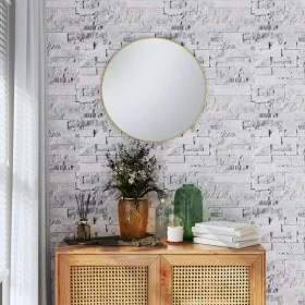Gray and brown stone look 3D wall wallpaper by , Painted paper - Ref: Foro24-353396, Price: 10,55 €, Discount: %