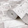 Gray Brick Printed 3D Wall Wallpaper by , Painted paper - Ref: Foro24-353404, Price: 21,14 €, Discount: %