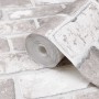 Papel pintado de pared 3D estampado de ladrillo gris de , Papel pintado - Ref: Foro24-353404, Precio: 21,59 €, Descuento: %
