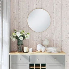 Gray Wood Grain 3D Wall Wallpaper by , Painted paper - Ref: Foro24-353406, Price: 19,40 €, Discount: %