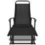 Silla mecedora de jardín acero y textilene negro de vidaXL, Sillas de jardín - Ref: Foro24-42158, Precio: 116,46 €