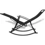 Steel and black textilene garden rocking chair by vidaXL, Garden chairs - Ref: Foro24-42158, Price: 118,42 €, Discount: %