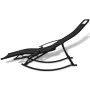 Steel and black textilene garden rocking chair by vidaXL, Garden chairs - Ref: Foro24-42158, Price: 118,42 €, Discount: %