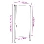 Estor enrollable de exterior gris antracita 120x270 cm