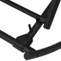 Steel and black textilene garden rocking chair by vidaXL, Garden chairs - Ref: Foro24-42158, Price: 118,42 €, Discount: %