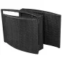 Klappbare Sonnenliege mit schwarzem synthetischem Rattankissen von vidaXL, Liegen - Ref: Foro24-41809, Preis: 116,78 €, Rabat...