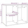 Ankleidezimmermöbel aus geräuchertem Eichensperrholz, 80 x 40 x 65 cm von , Schließfächer und Lagerschränke - Ref: Foro24-820...