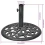 Cast iron parasol base 12 kg 48 cm by vidaXL, Umbrella bases - Ref: Foro24-42171, Price: 58,55 €, Discount: %