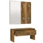 Set de muebles de recibidor madera contrachapada roble ahumado de , Bancos para recibidores y almacenamiento - Ref: Foro24-82...