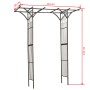 Nature Gartenbogen aus Metall, 114 x 66 x 232 cm von Nature, Pergolen, Bögen und Gartenspaliere - Ref: Foro24-409352, Preis: ...