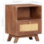 Mesita de noche de madera maciza de mango 40x30x50 cm de vidaXL, Mesitas de noche - Ref: Foro24-323597, Precio: 85,93 €, Desc...