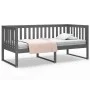 Graues Schlafsofa aus massivem Kiefernholz, 90 x 190 cm von , Betten und Lattenroste - Ref: Foro24-820883, Preis: 132,06 €, R...