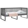 Gray solid pine wood sofa bed 90x190 cm by , Beds and slatted bases - Ref: Foro24-820883, Price: 133,77 €, Discount: %