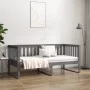 Sofá cama madera maciza de pino gris 90x190 cm de , Camas y somieres - Ref: Foro24-820883, Precio: 132,06 €, Descuento: %