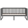 Gray solid pine wood sofa bed 90x190 cm by , Beds and slatted bases - Ref: Foro24-820883, Price: 133,77 €, Discount: %