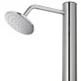 Garden shower with brown base 220 cm stainless steel by , Pool and spa accessories - Ref: Foro24-3070778, Price: 338,17 €, Di...