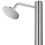 Gartendusche mit braunem Sockel 220 cm aus Edelstahl von , Pool- und Spa-Zubehör - Ref: Foro24-3070778, Preis: 345,54 €, Raba...