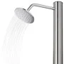 Garden shower with brown base 220 cm stainless steel by , Pool and spa accessories - Ref: Foro24-3070778, Price: 338,17 €, Di...