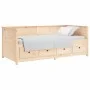 Sofá cama de madera maciza de pino 75x190 cm de , Camas y somieres - Ref: Foro24-820916, Precio: 262,86 €, Descuento: %