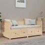Sofá cama de madera maciza de pino 75x190 cm de , Camas y somieres - Ref: Foro24-820916, Precio: 262,86 €, Descuento: %