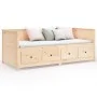 Sofá cama de madera maciza de pino 75x190 cm de , Camas y somieres - Ref: Foro24-820916, Precio: 262,86 €, Descuento: %