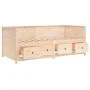 Sofá cama de madera maciza de pino 75x190 cm de , Camas y somieres - Ref: Foro24-820916, Precio: 262,86 €, Descuento: %