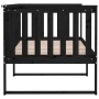 Solid black pine wood sofa bed 90x190 cm by , Beds and slatted bases - Ref: Foro24-820885, Price: 137,43 €, Discount: %