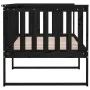 Solid black pine wood sofa bed 90x190 cm by , Beds and slatted bases - Ref: Foro24-820885, Price: 137,43 €, Discount: %
