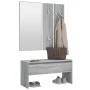 Flurmöbel-Set aus Sperrholz in Sonoma-Grau von , Bänke für Hallen und Lager - Ref: Foro24-820479, Preis: 81,47 €, Rabatt: %