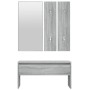 Flurmöbel-Set aus Sperrholz in Sonoma-Grau von , Bänke für Hallen und Lager - Ref: Foro24-820479, Preis: 85,09 €, Rabatt: %