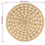Handmade braided jute rug 180 cm by , Rugs - Ref: Foro24-343614, Price: 80,95 €, Discount: %