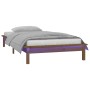Bed frame with LED solid wood honey brown 90x200 cm by , Beds and slatted bases - Ref: Foro24-820594, Price: 116,77 €, Discou...
