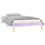 Bettgestell mit LED Massivholz 100x200 cm von , Betten und Lattenroste - Ref: Foro24-820596, Preis: 88,28 €, Rabatt: %