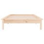 Bed frame with LED solid wood 100x200 cm by , Beds and slatted bases - Ref: Foro24-820596, Price: 89,16 €, Discount: %