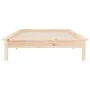 Bettgestell mit LED Massivholz 100x200 cm von , Betten und Lattenroste - Ref: Foro24-820596, Preis: 88,28 €, Rabatt: %