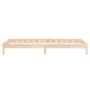 Bed frame with LED solid wood 100x200 cm by , Beds and slatted bases - Ref: Foro24-820596, Price: 89,16 €, Discount: %