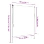 Estor enrollable de exterior gris antracita 150x270 cm
