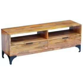 Mango wood TV cabinet 120x35x45 cm by vidaXL, TV Furniture - Ref: Foro24-243340, Price: 181,02 €, Discount: %