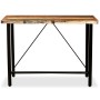 Bar furniture set 5 pieces solid recycled wood genuine leather by , Furniture sets for kitchens and dining rooms - Ref: Foro2...