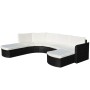 4-teiliges Gartenmöbel-Set und schwarze Kissen aus synthetischem Rattan von , Gartensets - Ref: Foro24-43299, Preis: 1,00 €, ...