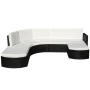 Set de muebles de jardín 4 pzas y cojines ratán sintético negro de , Conjuntos de jardín - Ref: Foro24-43299, Precio: 983,69 ...