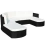 Set de muebles de jardín 4 pzas y cojines ratán sintético negro de , Conjuntos de jardín - Ref: Foro24-43299, Precio: 983,69 ...