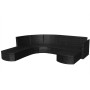 4-teiliges Gartenmöbel-Set und schwarze Kissen aus synthetischem Rattan von , Gartensets - Ref: Foro24-43299, Preis: 1,00 €, ...